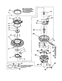 Pump And Motor parts for Kenmore Dishwasher 665.15958794 (66515958794, 665 15958794) from AppliancePartsPros.com