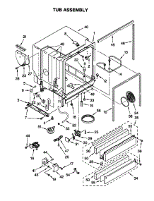 Tub Assembly parts for Kenmore Dishwasher 665.15962992 (66515962992, 665 15962992) from AppliancePartsPros.com