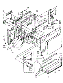 Door And Toe Panel Parts parts for Kenmore Dishwasher 665.1596581 (6651596581, 665 1596581) from AppliancePartsPros.com
