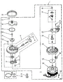 Pump And Motor Parts parts for Kenmore Dishwasher 665.1596581 (6651596581, 665 1596581) from AppliancePartsPros.com