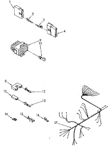Wiring Harness Parts parts for Kenmore Dishwasher 665.1596581 (6651596581, 665 1596581) from AppliancePartsPros.com