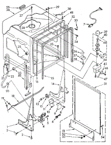 Tub Parts parts for Kenmore Dishwasher 665.1596581 (6651596581, 665 1596581) from AppliancePartsPros.com