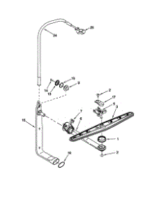 Upper Wash And Rinse parts for Kenmore Dishwasher 665.15972990 (66515972990, 665 15972990) from AppliancePartsPros.com