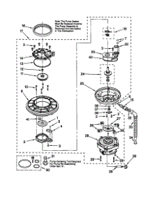 Pump And Motor parts for Kenmore Dishwasher 665.15973990 (66515973990, 665 15973990) from AppliancePartsPros.com
