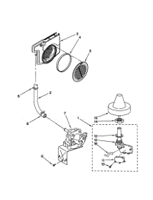 Fill And Overfill parts for Kenmore Dishwasher 665.15973990 (66515973990, 665 15973990) from AppliancePartsPros.com