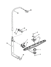 Upper Wash And Rinse parts for Kenmore Dishwasher 665.15973992 (66515973992, 665 15973992) from AppliancePartsPros.com