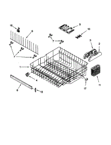 Upper Rack And Track parts for Kenmore Dishwasher 665.15973992 (66515973992, 665 15973992) from AppliancePartsPros.com