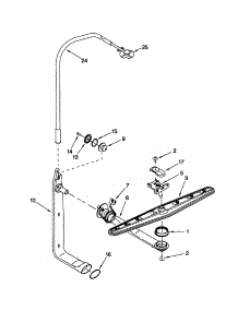 Upper Wash And Rinse parts for Kenmore Dishwasher 665.15974991 (66515974991, 665 15974991) from AppliancePartsPros.com