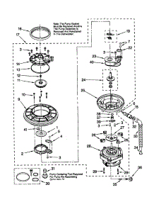 Pump And Motor parts for Kenmore Dishwasher 665.15979992 (66515979992, 665 15979992) from AppliancePartsPros.com