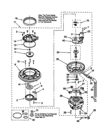 Pump And Motor parts for Kenmore Dishwasher 665.15982990 (66515982990, 665 15982990) from AppliancePartsPros.com