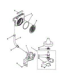 Fill And Overfill parts for Kenmore Dishwasher 665.15983990 (66515983990, 665 15983990) from AppliancePartsPros.com