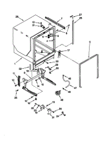 Tub And Frame parts for Kenmore Dishwasher 665.15987990 (66515987990, 665 15987990) from AppliancePartsPros.com