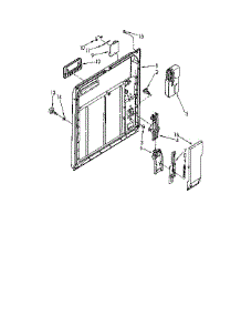Inner Door parts for Kenmore Dishwasher 665.1761590 (6651761590, 665 1761590) from AppliancePartsPros.com