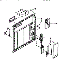 Inner Door parts for Kenmore Dishwasher 665.17621690 (66517621690, 665 17621690) from AppliancePartsPros.com