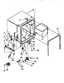 Tub Assembly parts for Kenmore Dishwasher 665.17621691 (66517621691, 665 17621691) from AppliancePartsPros.com