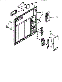 Inner Door parts for Kenmore Dishwasher 665.17621692 (66517621692, 665 17621692) from AppliancePartsPros.com