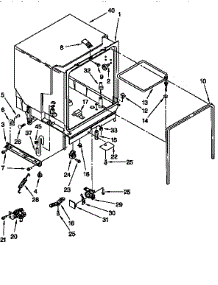 Tub Assembly parts for Kenmore Dishwasher 665.17621692 (66517621692, 665 17621692) from AppliancePartsPros.com