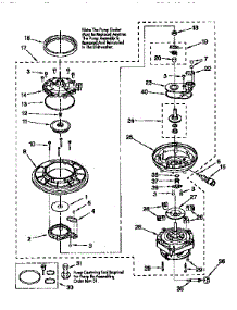 Pump And Motor parts for Kenmore Dishwasher 665.17625691 (66517625691, 665 17625691) from AppliancePartsPros.com