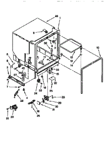 Tub Assembly parts for Kenmore Dishwasher 665.17625691 (66517625691, 665 17625691) from AppliancePartsPros.com