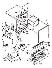 Tub Assembly parts for Kenmore Dishwasher 665.17645890 (66517645890, 665 17645890) from AppliancePartsPros.com