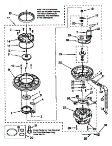 Pump And Motor parts for Kenmore Dishwasher 665.17645890 (66517645890, 665 17645890) from AppliancePartsPros.com