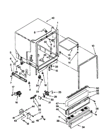 Tub Assembly parts for Kenmore Dishwasher 665.17645891 (66517645891, 665 17645891) from AppliancePartsPros.com
