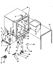 Tub Assembly parts for Kenmore Dishwasher 665.1765190 (6651765190, 665 1765190) from AppliancePartsPros.com
