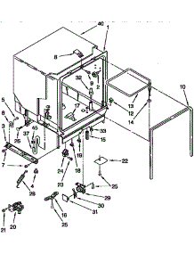 Tub Assembly parts for Kenmore Dishwasher 665.1765191 (6651765191, 665 1765191) from AppliancePartsPros.com
