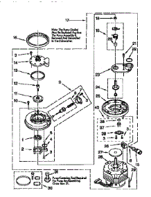 Pump And Motor parts for Kenmore Dishwasher 665.1765194 (6651765194, 665 1765194) from AppliancePartsPros.com