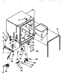 Tub Assembly parts for Kenmore Dishwasher 665.1765194 (6651765194, 665 1765194) from AppliancePartsPros.com