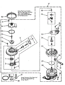 Pump And Motor parts for Kenmore Dishwasher 665.1765590 (6651765590, 665 1765590) from AppliancePartsPros.com