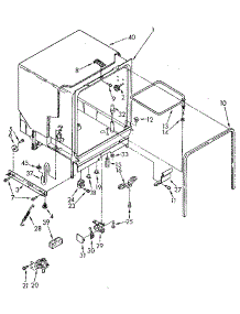 Tub Assembly parts for Kenmore Dishwasher 665.1765590 (6651765590, 665 1765590) from AppliancePartsPros.com