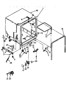 Tub Assembly Parts parts for Kenmore Dishwasher 665.1765592 (6651765592, 665 1765592) from AppliancePartsPros.com