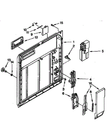 Inner Door Parts parts for Kenmore Dishwasher 665.1765593 (6651765593, 665 1765593) from AppliancePartsPros.com