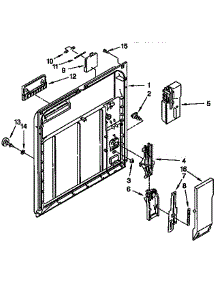 Inner Door Parts parts for Kenmore Dishwasher 665.1765991 (6651765991, 665 1765991) from AppliancePartsPros.com