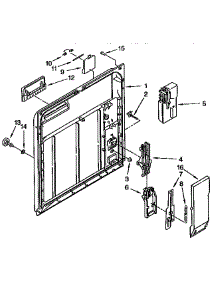 Inner Door parts for Kenmore Dishwasher 665.1765994 (6651765994, 665 1765994) from AppliancePartsPros.com