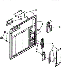 Inner Door parts for Kenmore Dishwasher 665.1765995 (6651765995, 665 1765995) from AppliancePartsPros.com