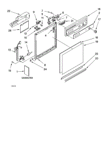 Frame And Console Parts parts for Kenmore Dishwasher 665.17679400 (66517679400, 665 17679400) from AppliancePartsPros.com
