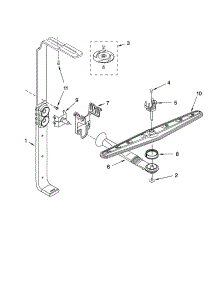 Upper Wash And Rinse Parts parts for Kenmore Dishwasher 665.17692201 (66517692201, 665 17692201) from AppliancePartsPros.com