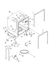 Tub And Frame Parts parts for Kenmore Dishwasher 665.17693200 (66517693200, 665 17693200) from AppliancePartsPros.com
