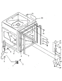 Tub parts for Kenmore Dishwasher 665.1770590 (6651770590, 665 1770590) from AppliancePartsPros.com