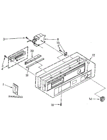 Control Panel parts for Kenmore Dishwasher 665.1770590 (6651770590, 665 1770590) from AppliancePartsPros.com