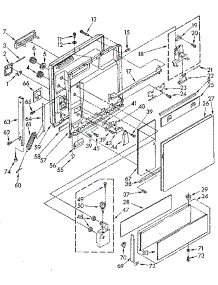 Door And Toe Panel parts for Kenmore Dishwasher 665.1770590 (6651770590, 665 1770590) from AppliancePartsPros.com