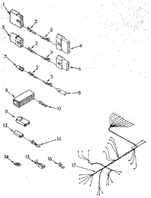 Wiring Harness parts for Kenmore Dishwasher 665.1770591 (6651770591, 665 1770591) from AppliancePartsPros.com