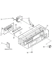 Control Panel parts for Kenmore Dishwasher 665.1770592 (6651770592, 665 1770592) from AppliancePartsPros.com