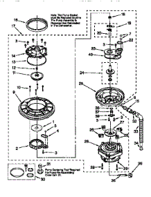 Pump And Motor parts for Kenmore Dishwasher 665.16685790 (66516685790, 665 16685790) from AppliancePartsPros.com