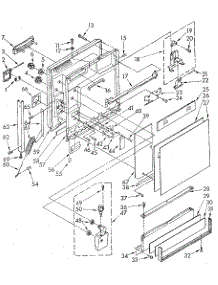 Door And Toe Panel parts for Kenmore Dishwasher 665.1669580 (6651669580, 665 1669580) from AppliancePartsPros.com