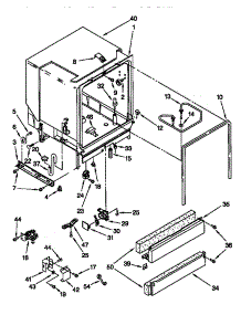 Tub Assembly parts for Kenmore Dishwasher 665.16705890 (66516705890, 665 16705890) from AppliancePartsPros.com