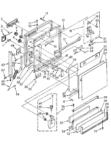 Door And Toe Panel parts for Kenmore Dishwasher 665.1670590 (6651670590, 665 1670590) from AppliancePartsPros.com