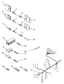 Wiring Harness parts for Kenmore Dishwasher 665.1670990 (6651670990, 665 1670990) from AppliancePartsPros.com